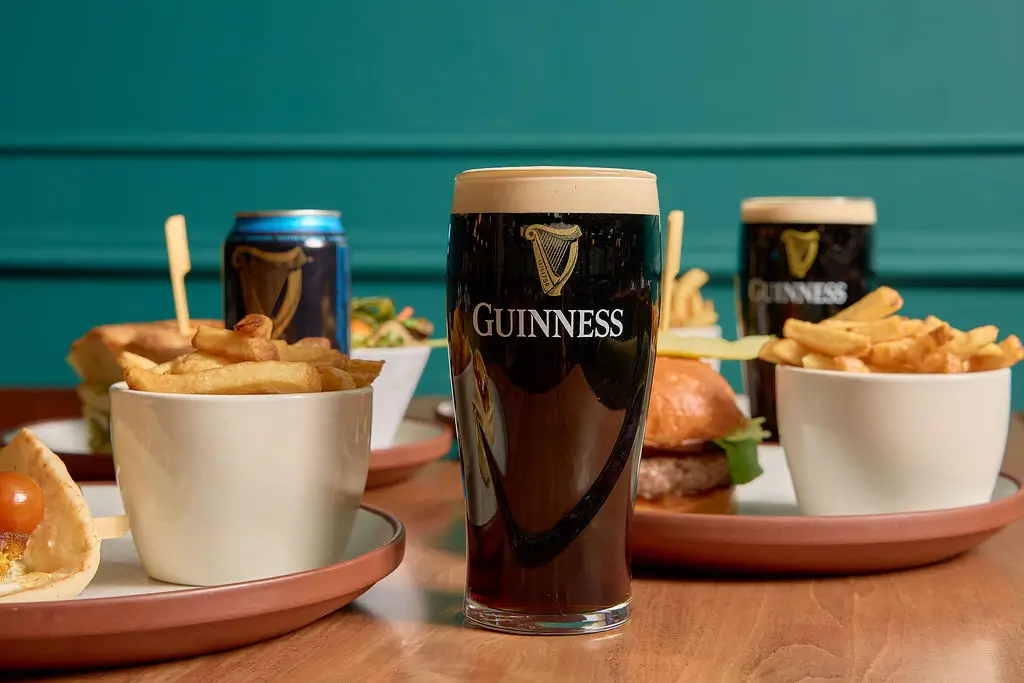 Guinness Beer with lunch at HotHouse Restaurant Toronto