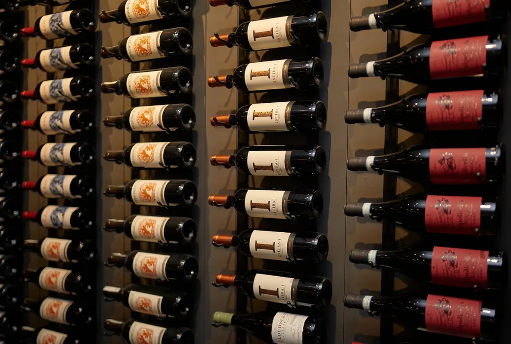full wall of wine bottles for half price wine every tuesday in toronto